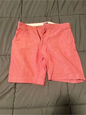 J. Crew Factory Pink Flat-Front Men's Shorts